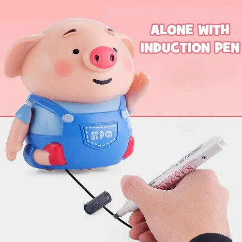 Educational Creative Pen Inductive Toy Pig Christmas Kids Toy Cute Pig OD - Picture 3 of 8