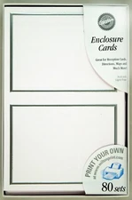 160 Wilton Wedding All Occasion Invitation White Enclosure Cards Print Your Own