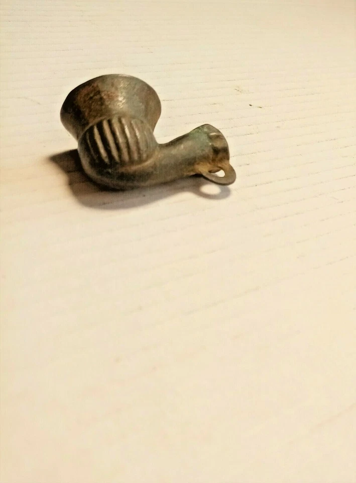 Pipa de fumar otomana original de bronce de los siglos XVIII-XIX reliquia vintage Foto 4 de 4