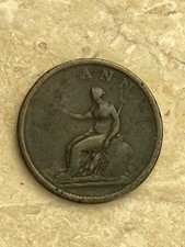 1806 Halfpenny King George III British Copper Coin 28mm~Collectable  1/2 Penny