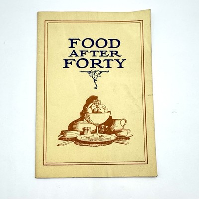 Food After Forty Prudential Insurance Brochure Advertisement 1950s