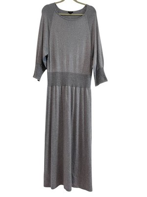 ann taylor grey dress Ann Taylor LOFT Gray Sleeveless Sheath Dress