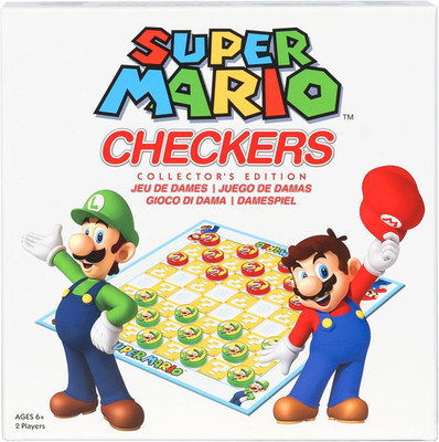 - SUPER MARIO DAMENSPIEL - Klassisches Brettspiel für Kinder ab 6 Jahren in