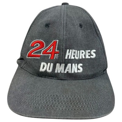 Baseball Cap One Size Herren Grau Baumwolle Vintage 24 Heures Du Motors Motorradrennen