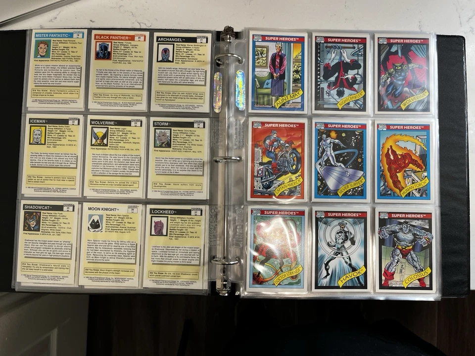Tarjetas coleccionables Marvel Comics Impel 1990 con hologramas serie 1 Foto 4 de 4