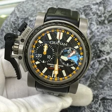 Graham Mens Chronofighter Oversized Commander Titanium Atuomatic Watch 46mm