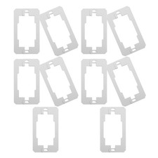 10Pcs Metal Socket Wall Plate Spacers for Outlet Adjustment Home Use Silver
