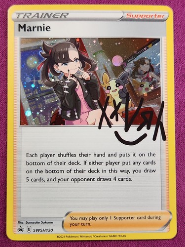 Pokémon TCG Marnie SWSH120 SWSH: Sword & Shield Promo Cards Holo 2021 NM