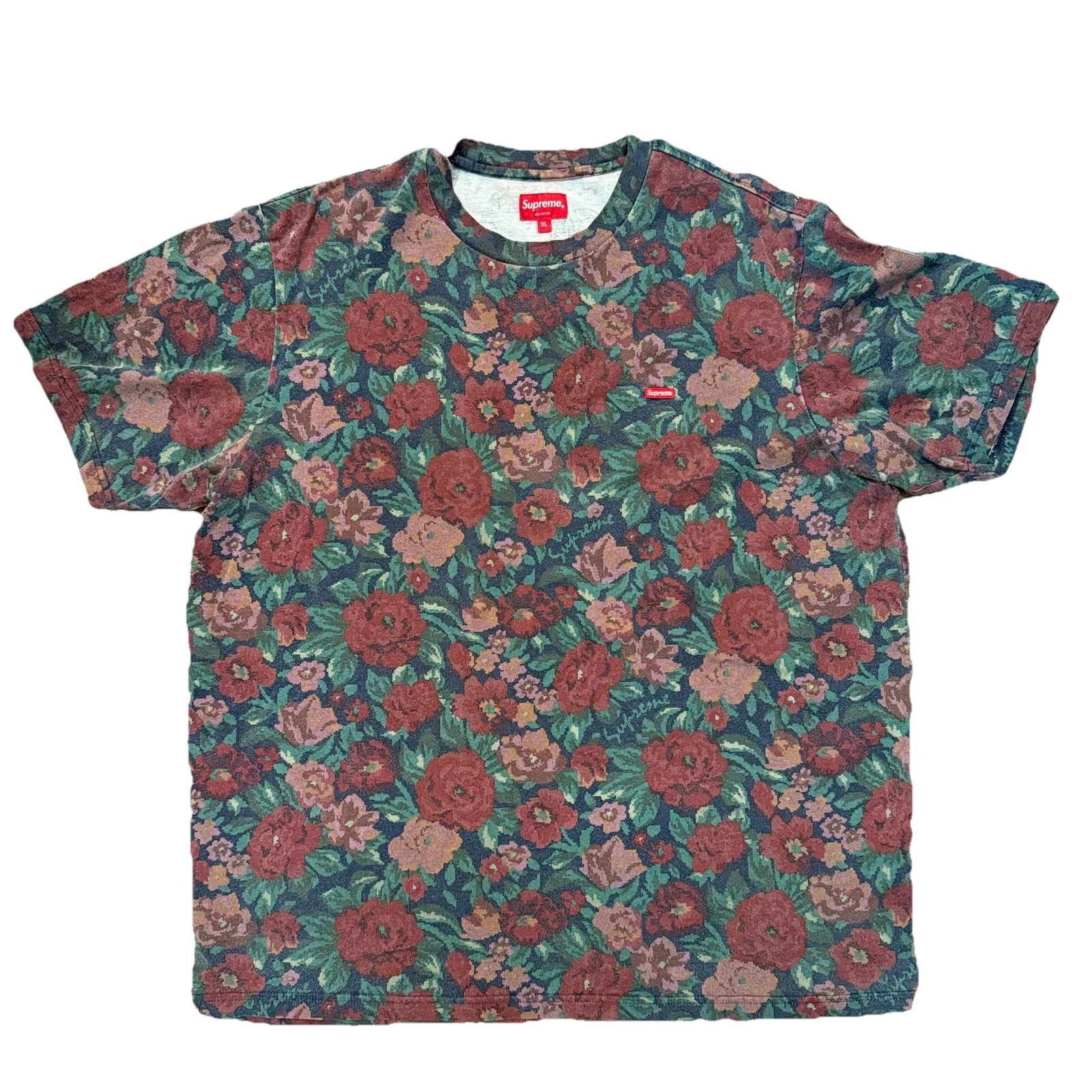 Chemise Supreme Taille XL Petite Boîte Logo Tee Digi Floral Top 2020 Manches Courtes