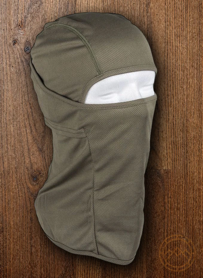 Mil-Tec Tactical Balaclava OD Green Wearable Under-Helmet Polyester Fits Most