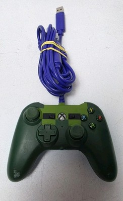 RARE Xbox One PowerA Green Mini Minecraft Zombie Controller 1507384-01 Tested