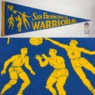 Vintage 1960s San Francisco Warriors California NBA Pennant Basketball 12x30 — photo 1