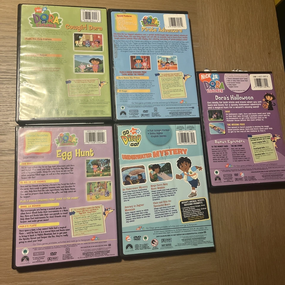 4 DVD LOT Dora The Explorer~Nick Jr~Nicklodeon & Go Diego Go - Image 2 of 4