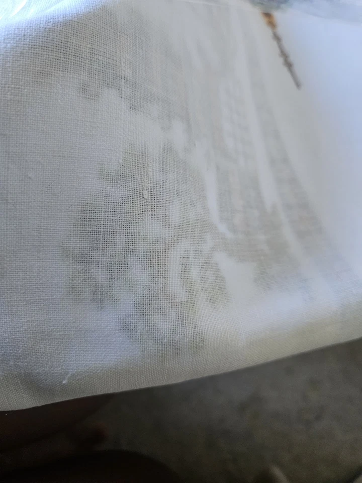 Grande  nappe lin.Brordée 175×250 - Photo 3/3