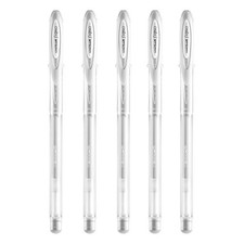 Uni-Ball Signo White Ink Gel Pens UM-120AC Pack of 5