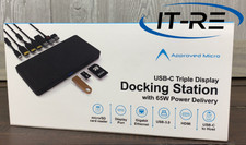 USB-C 4K Triple Display 12-Port 65W Docking Station Ethernet SD Card HMDI USB3.0