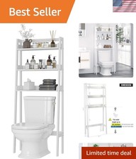 Over The Toilet Storage Shelf, 3-Tier Over Toilet Bathroom Organizer, Above T...