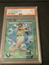 1997 Derek Jeter Topps Chrome Diamond Duos Centered PSA 9