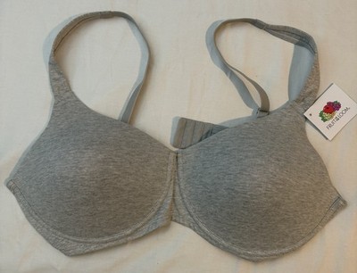 Fruit of the Loom Women's Anti-Gravity Wire-Free Bra Gray 42C