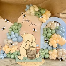 Winnie Baby Shower Birthday Decorations Large Coroplast Cutout Balloons Bee S...
