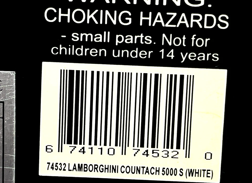 1/18 Autoart 74532 LAMBORGHINI COUNTACH 5000S WHITE NEW RARE DIECAST CAR LIMITED - Image 4 of 4