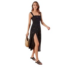 Reformation Womens Midi Dress NWT Arielle  Cherry Milkmaid Coquette Size 12