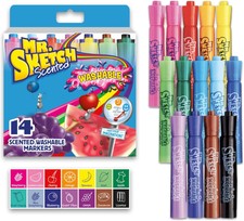 Mr. Sketch  Scented Markers, Chisel Point, 14...