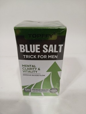 Topffy Blue Salt Trick Boost Mens Health Support Supplement 120 Capsules Exp4/28