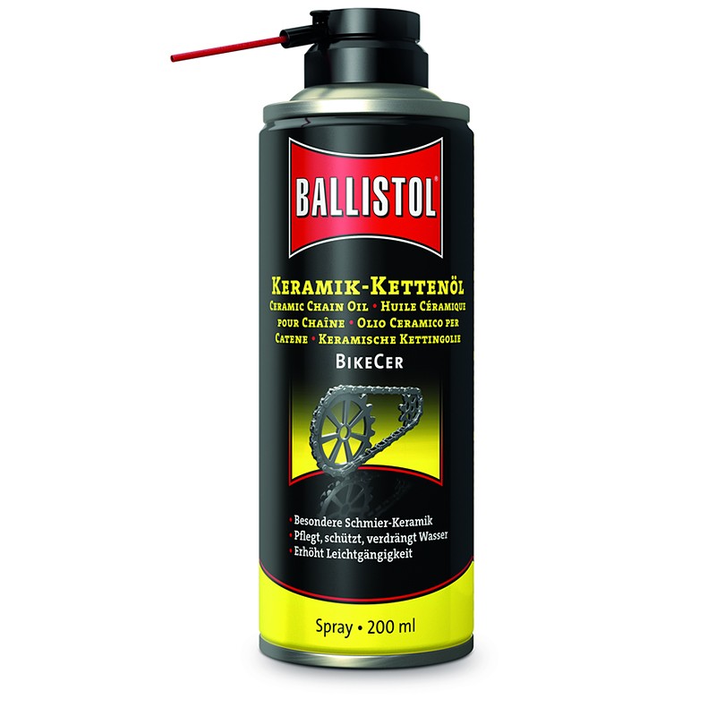 Ballistol Fahrrad Keramik Kettenöl BikeCer Spray 200 ml Sprühflasche Pflege NEU