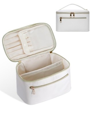 Wandering Nature Makeup Bag, Travel Make Up Bag with Divider, Makeup Case Org...