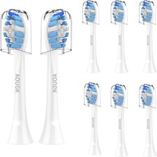 8 Replacement Toothbrush Heads Compatible with Philips Sonicare Electric Snap-On