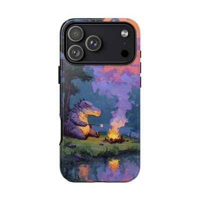 Crocodile Marshmallow Fire Phone Cover Case for iPhone | Galaxy | Pixel