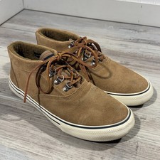 Sperry Striper Storm Chukka Men's Sz 9 Waterproof, Suede Tan Boots, STS19888