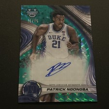 2024-25 Bowman U Best Patrick Ngongba Teal Geometric  Rookie Auto #d  /15 Duke