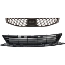 Bumper Face Bar Grille Front Coupe for Honda Civic 2009-2011