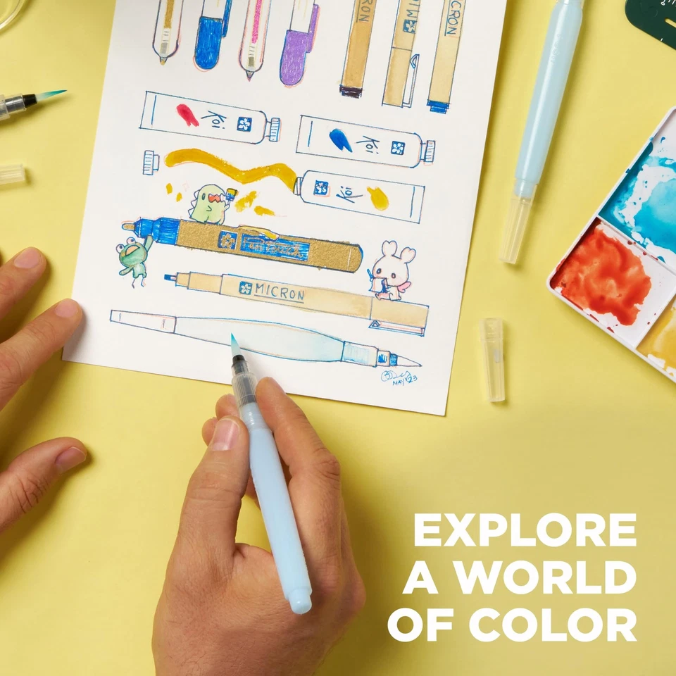  SAKURA Koi Cepillo de Agua - Cepillo de Agua para Acuarela - Tanque de 9 ml Hogar Foto 3 de 4