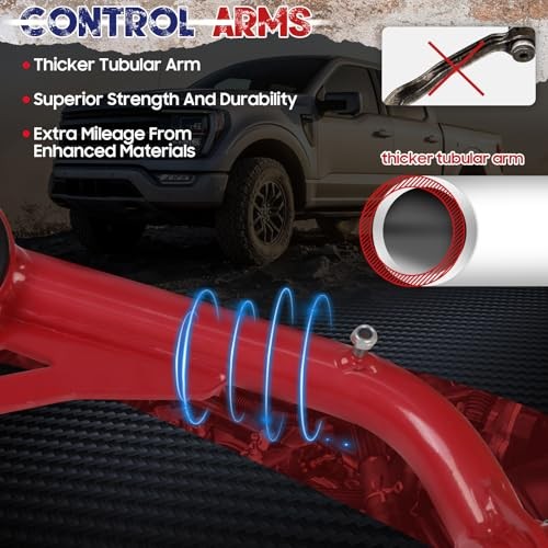 Front Upper Control Arms 2-4" Lift for 2000-2010 Silverado Sierra 2500 3500 HD - Picture 5 of 7