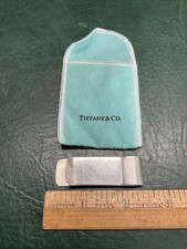 Vintage Tiffany  Co. Makers Sterling Silver Plain Money Clip 0.55 ozt