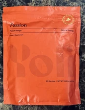 Yoli® Passion Energy Drink Powder Mix NATURAL Peach Mango BULK Bag 90 Servings