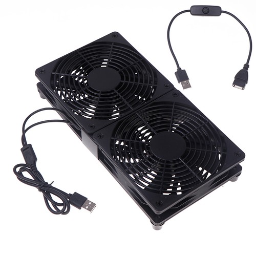 1 Set 120mm DC12V USB Powered PC Router Fans High Airflow Cooling Fan - Afbeelding 16 van 16