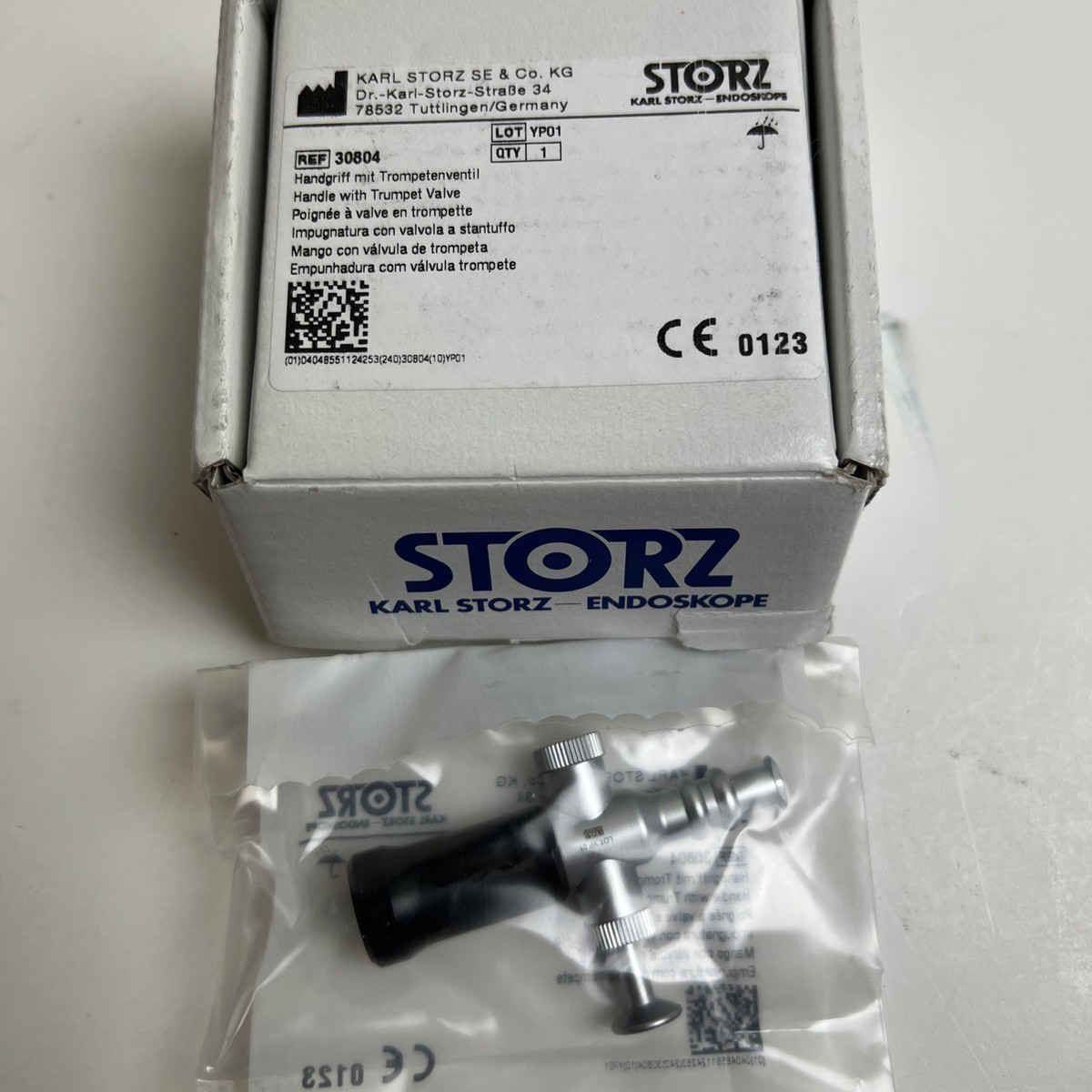 Karl Storz 30804 Modular Handle W/Trumpet Valve For 5mm Suction