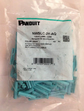 Funda de identificación de cable Aqua 100 piezas PANDUIT NWSLC-2Y-AQ 1,6 mm fibra simplex
