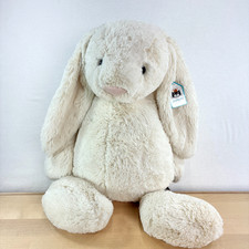 Jellycat Huge BASHFUL CREAM BUNNY 20  White Soft Plush NWT
