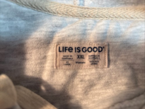 Life Is Good grau Peace Love Dogs Kapuzenpullover Damen XXL - Bild 3 von 3