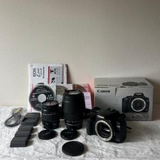 Canon EOS Kiss Digital X DSLR Camera With 28-80mm And 55-250mm Double Lens Set