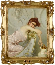 8X10 Vintage Picture Frames with Glass Front, Ornate Frame, Antique Photo Frames