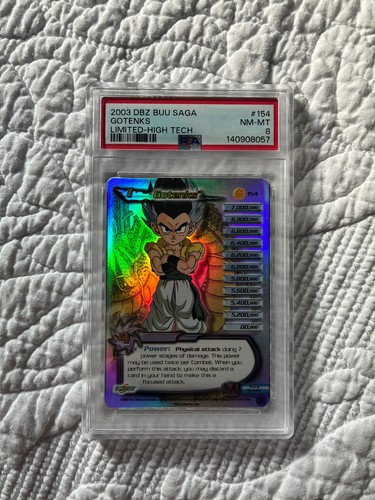 DBZ 2003 Gotenks Unlimited High Tech 4 of 6 #154 PSA 8