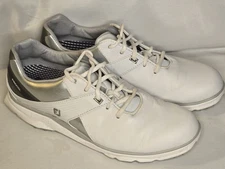 FootJoy Pro SL Shoes Men's Size 9.5 Spikeless Golf Shoes Leather Gray White