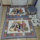 Vintage Blue Jean Teddy 6 Piece Nursery Crib Set — photo 1