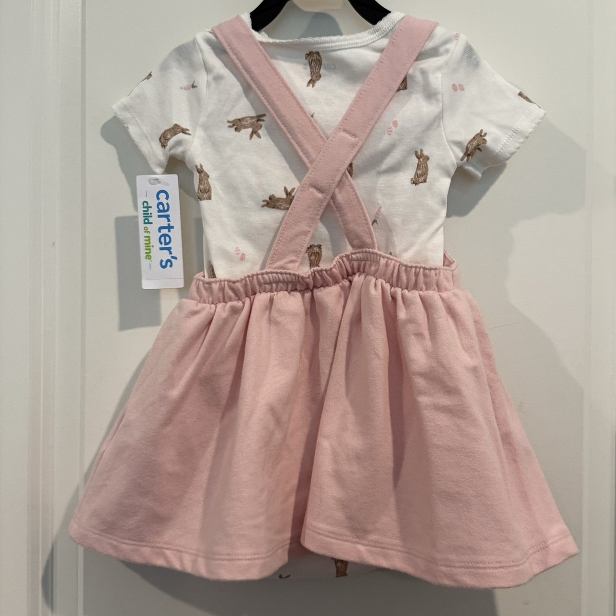 carters pink bunny dress Carter's Matching Sets | Baby Bunny Dress And Bloomers | Color: Pink/White | Size: 3mb